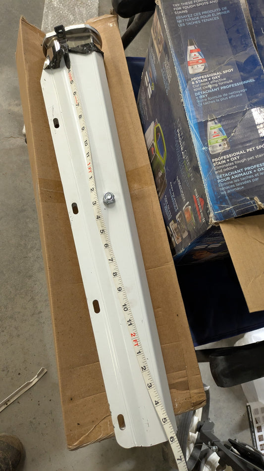 Chrome Straight Spring Loaded Mud Flap Hanger