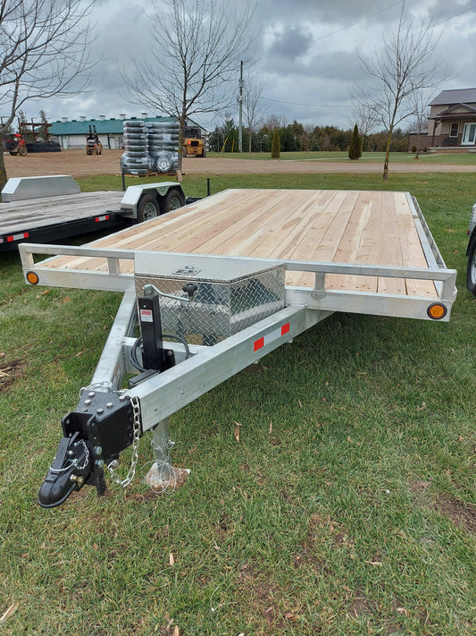 5-Ton Aluminum Deckover Trailers with Standard Deckover - 102 x 16