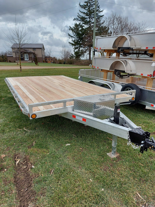 7-Ton Aluminum Deckover Trailers with Standard Deckover - 102 x 20
