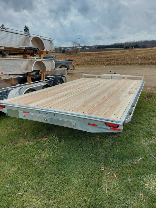7-Ton Aluminum Deckover Trailers with Standard Deckover - 102 x 18