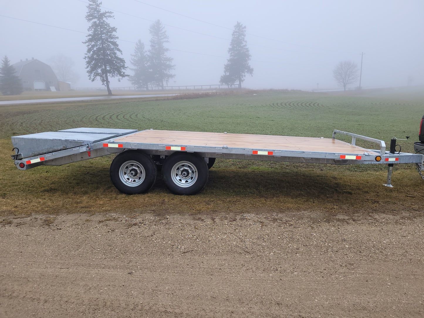 7-Ton Aluminum Beavertail Trailers - 102 x 20
