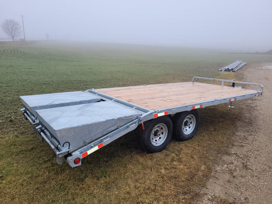 7-Ton Aluminum Beavertail Trailers - 102 x 22