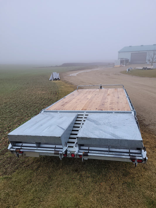 7-Ton Aluminum Beavertail Trailers - 102 x 20