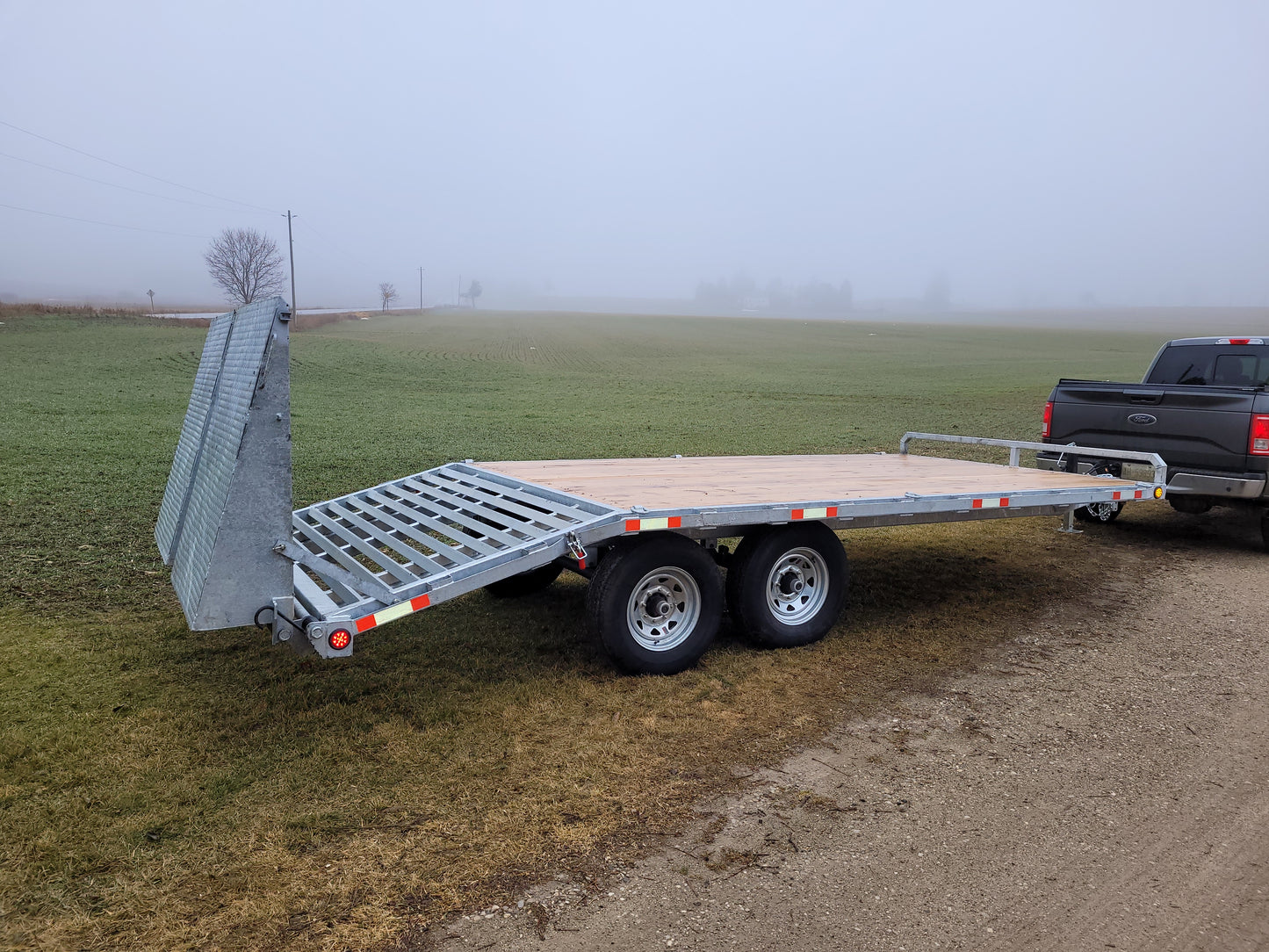 7-Ton Aluminum Beavertail Trailers - 102 x 22