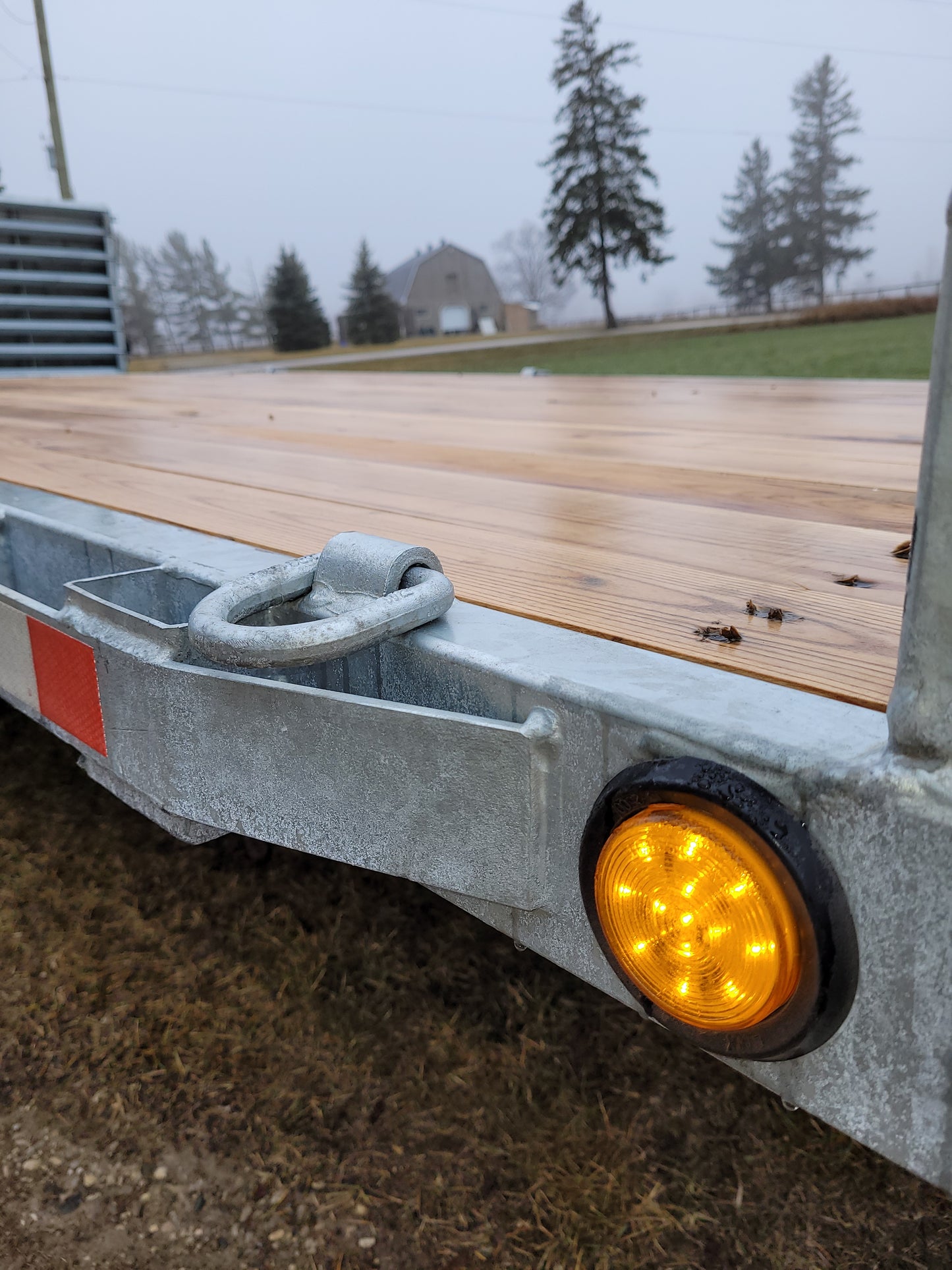 Galvanized Steel Beavertail Deckover Trailers with 2 x 7000 lbs Axles - 102 x 18 - Fold Over Ramps