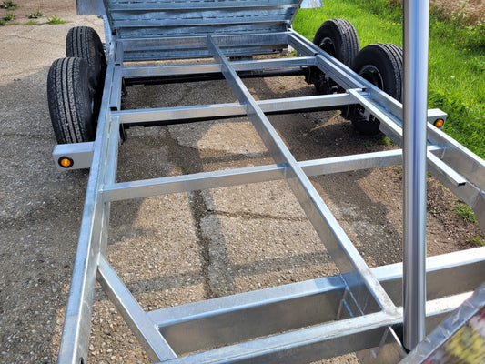 5-Ton Galvanized Dump Trailers with 2 x 5200 lbs Axles - 6 x 10
