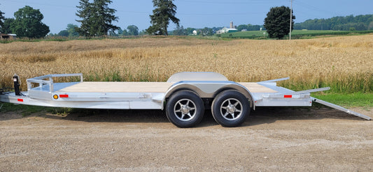 5-Ton Aluminum Low-Bed Vehicle and Equipment Hauler Trailers - 82 x 14