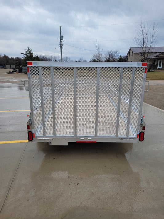 Heavy Duty Single Axle Aluminium Utility Trailers with 5200 lbs Straight Axle With Brake - 5 x 10