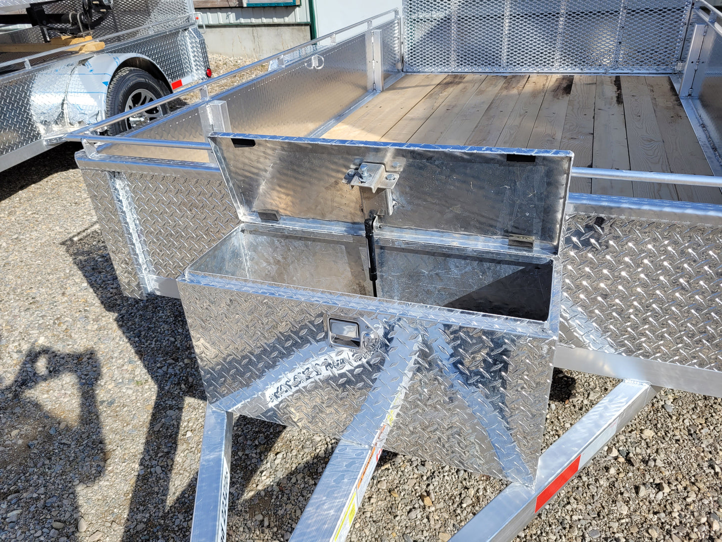 Heavy Duty Single Axle Aluminium Utility Trailers with 5200 lbs Straight Axle With Brake - 6 x 10