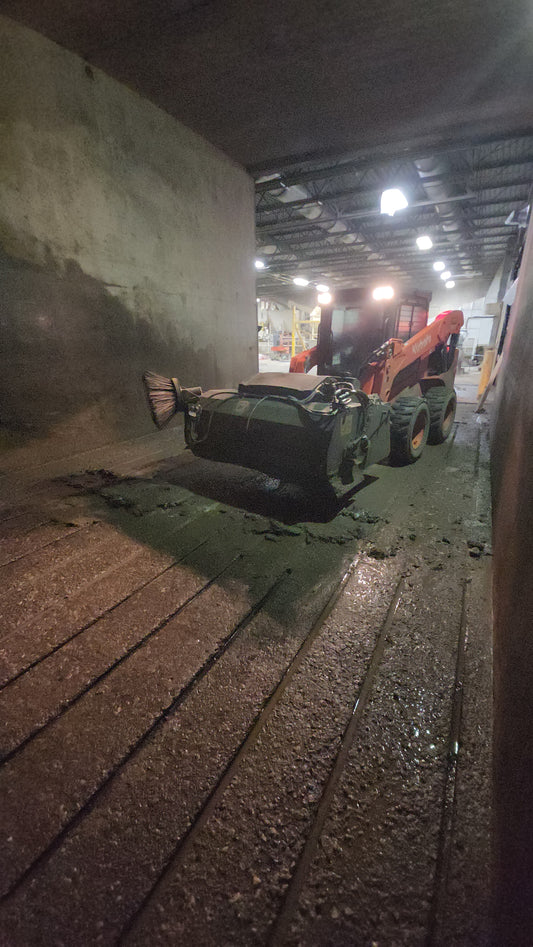 Bobcat 72 Pick Up Sweeper with Gutter Brush and water supply