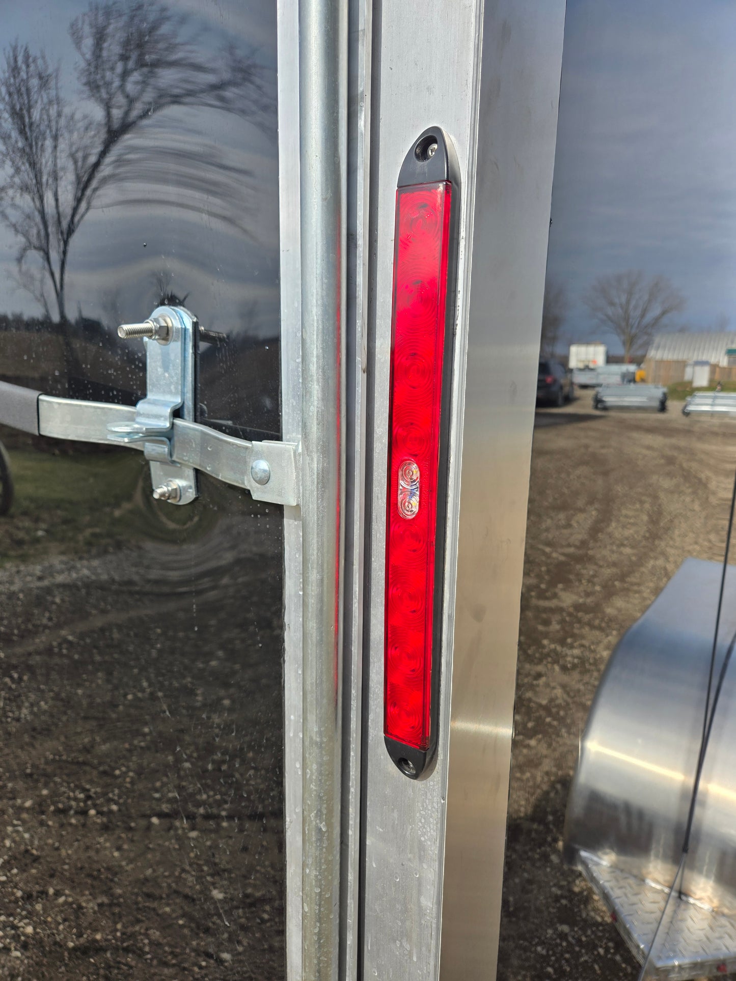 Enclosed Aluminum Single Axle Trailer 82 x 12 With Ramps