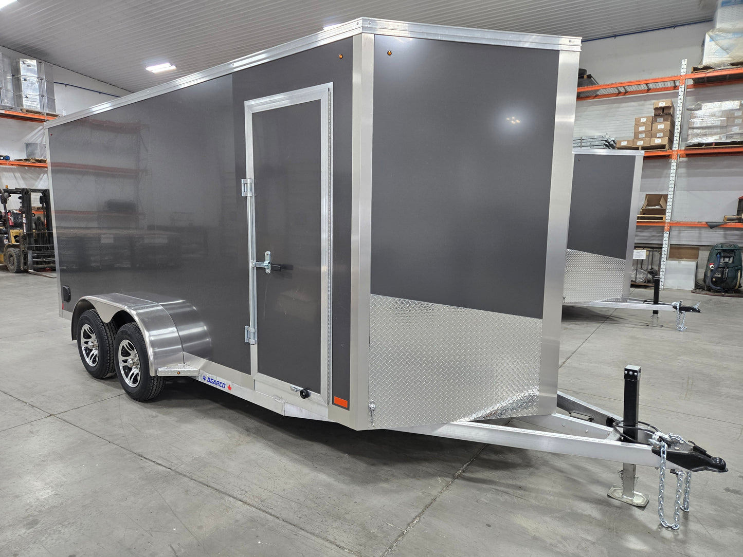 Enclosed Aluminum Tandem Axle Trailer 82 x 14 With Ramps