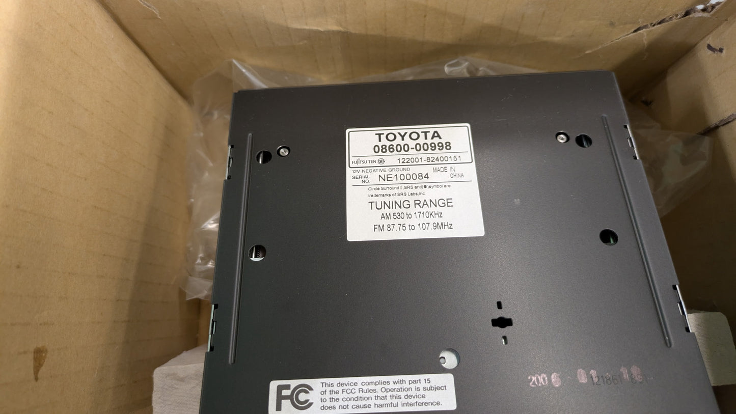 Brand New Toyota Replacement Radio