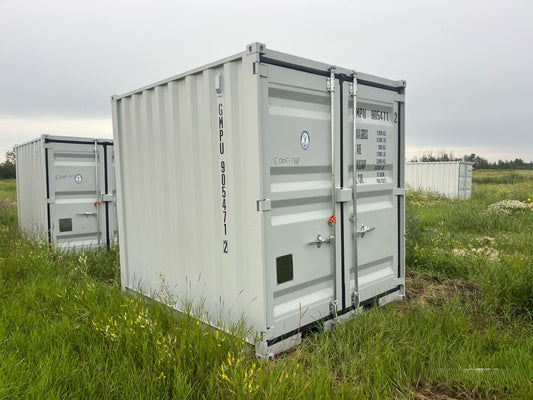 New 9FT Storage Container with side mandoor and window