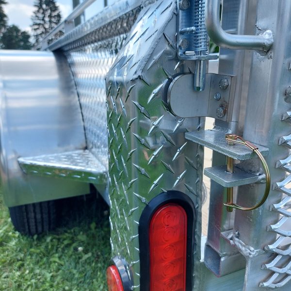Single Axle Aluminium Utility Trailers with 3500 lbs Drop Axle - 6 x 12