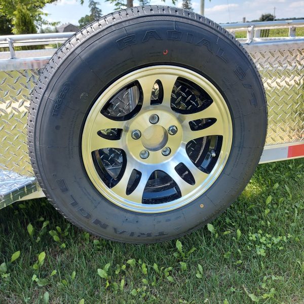 Single Axle Aluminium Utility Trailers with 3500 lbs Drop Axle - 6 x 12