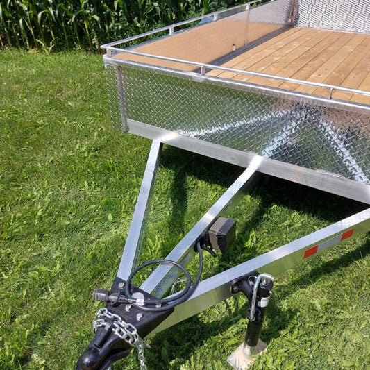 Single Axle Aluminium Utility Trailers with 3500 lbs Drop Axle  - 4 x 8