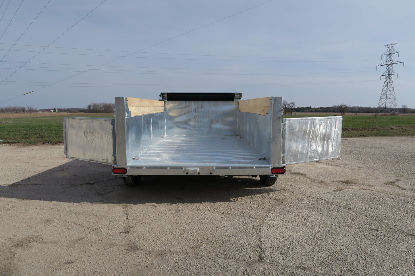 5-Ton Galvanized Dump Trailers with 2 x 5200 lbs Axles - 80 x 12