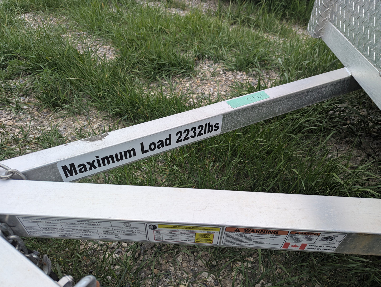 Single Axle Aluminum Utility Trailer 6x12