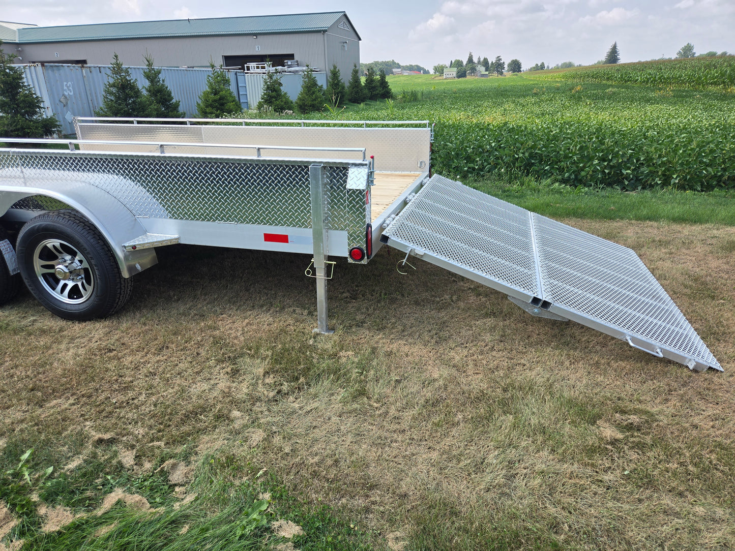 80 x 20 Tandem Axle Aluminum ATV/UTV Side Loading Utility Trailer
