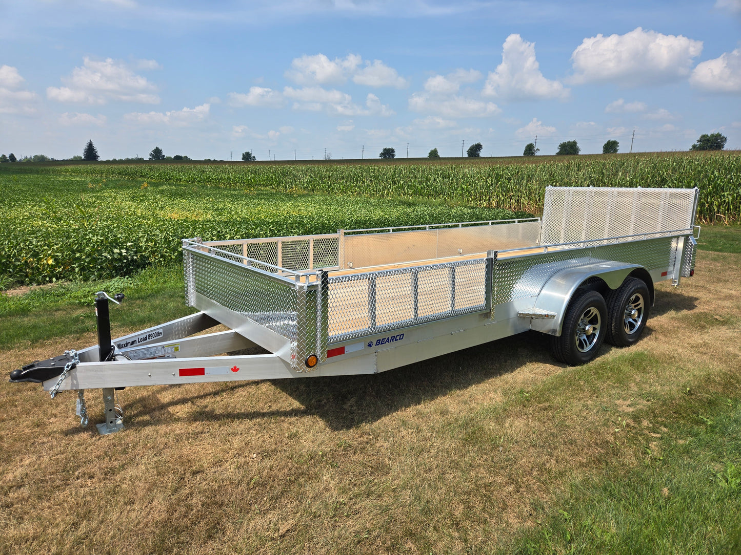 80 x 20 Tandem Axle Aluminum ATV/UTV Side Loading Utility Trailer