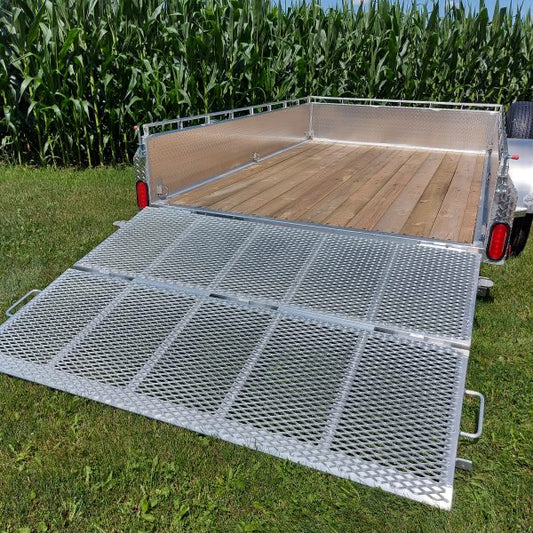 Single Axle Aluminium Utility Trailers with 3500 lbs Drop Axle - 6 x 12