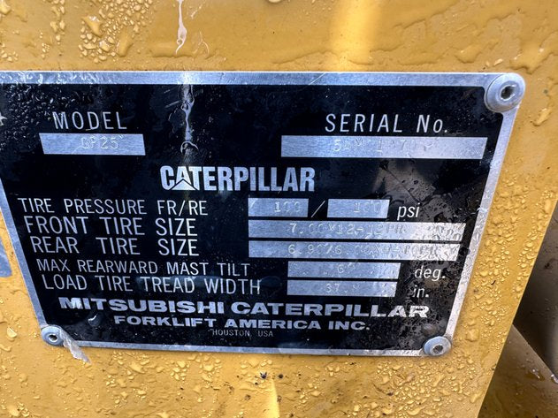 Caterpillar GP25 Propane Forklift