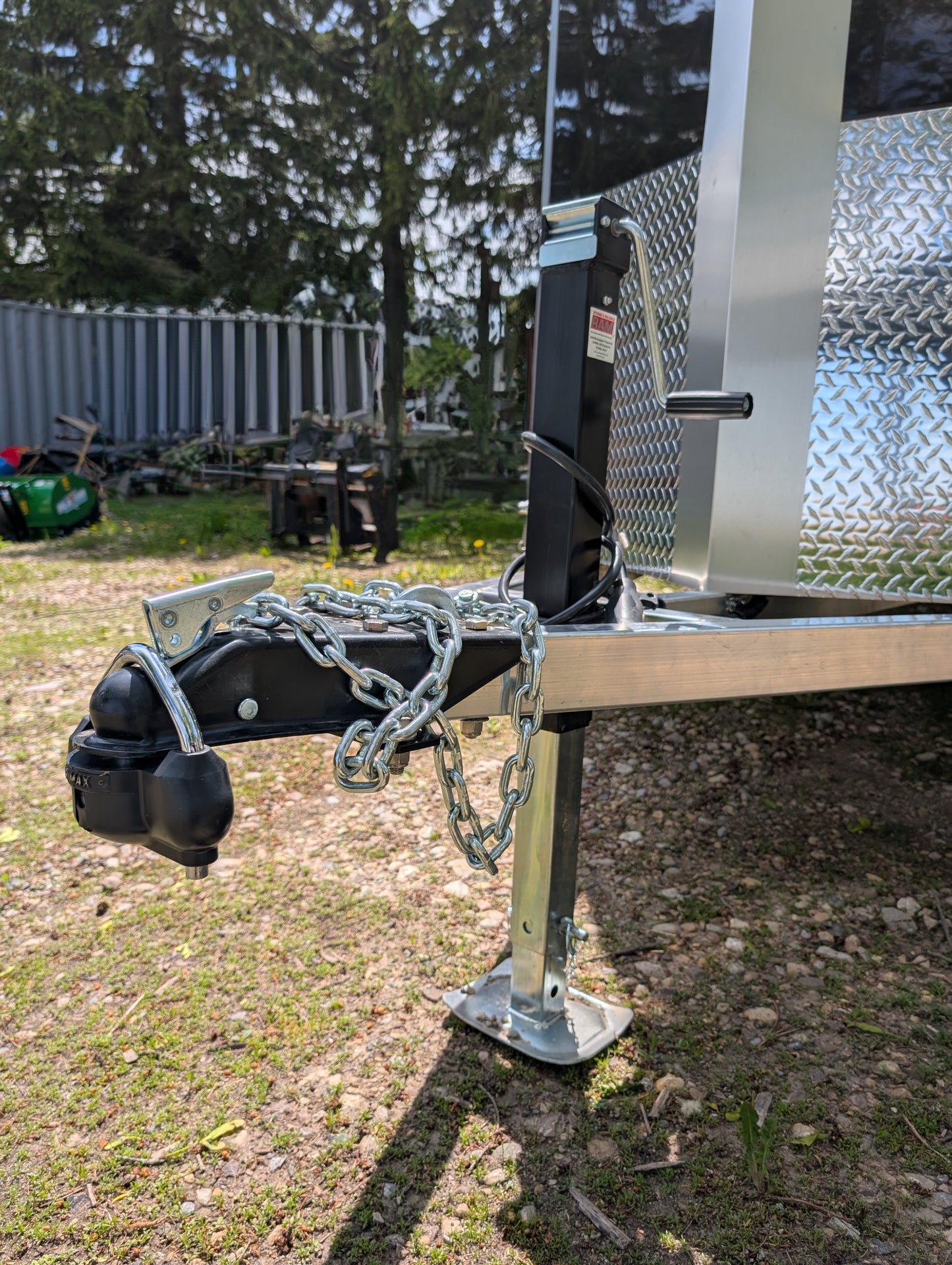 Aluminum Enclosed Cargo Trailer 6 x 10 with Full Aluminum Ramp Door and Floor