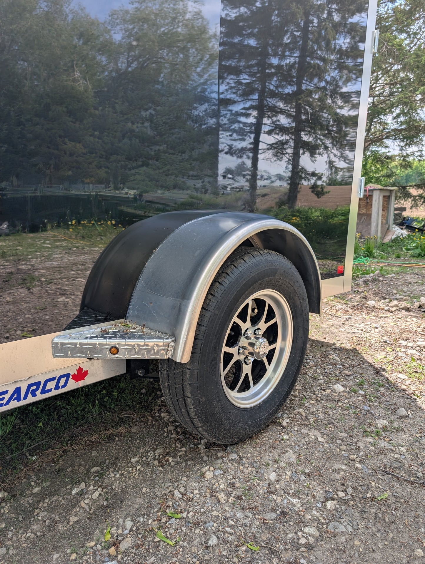 Enclosed Aluminum Single Axle Trailer 6 x 10 With Ramps