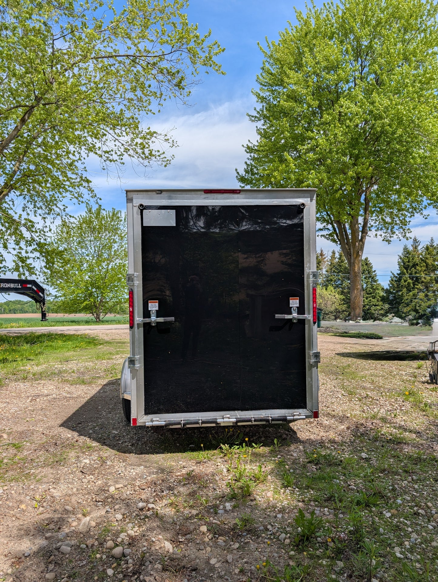 Enclosed Aluminum Single Axle Trailer 6 x 10 With Ramps