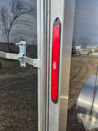 Enclosed Aluminum Single Axle Trailer 6 x 10 With Ramps