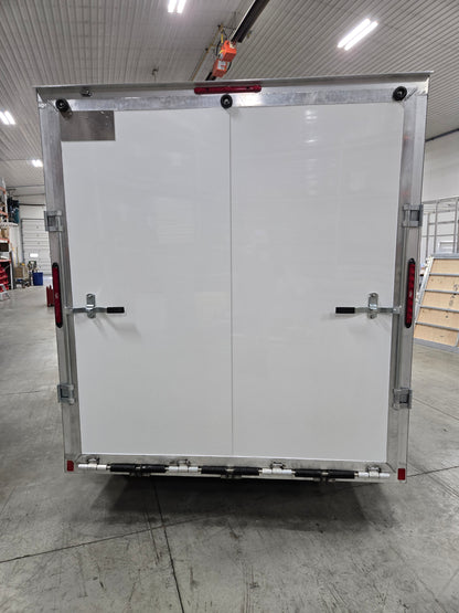 Enclosed Aluminum Tandem Axle Trailer 82 x 14 With Ramps