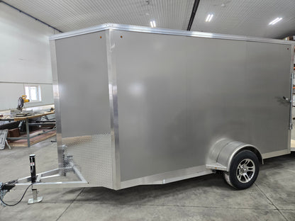 Enclosed Aluminum Single Axle Trailer 6 x 10 With Ramps