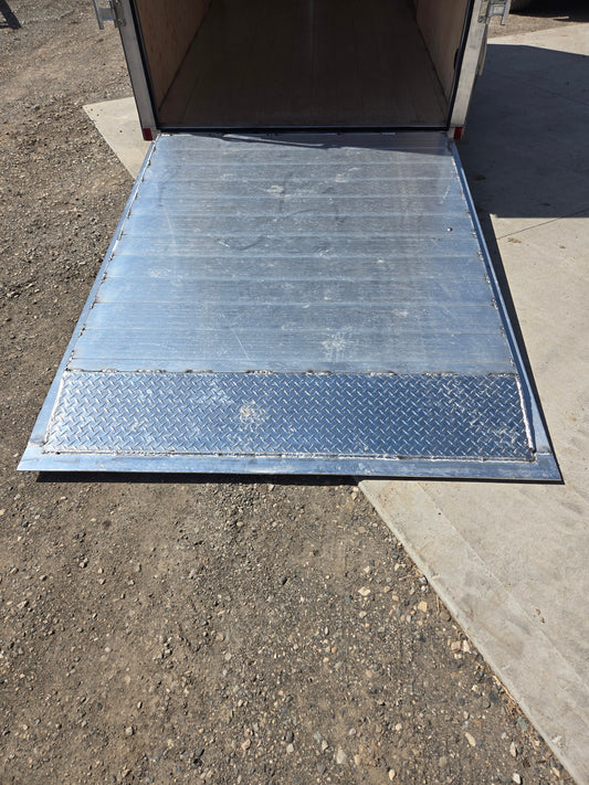 Enclosed Aluminum Tandem Axle Trailer 82 x 16 With Ramps