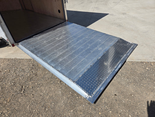 Enclosed Aluminum Tandem Axle 6 x 12 Trailer With Ramps