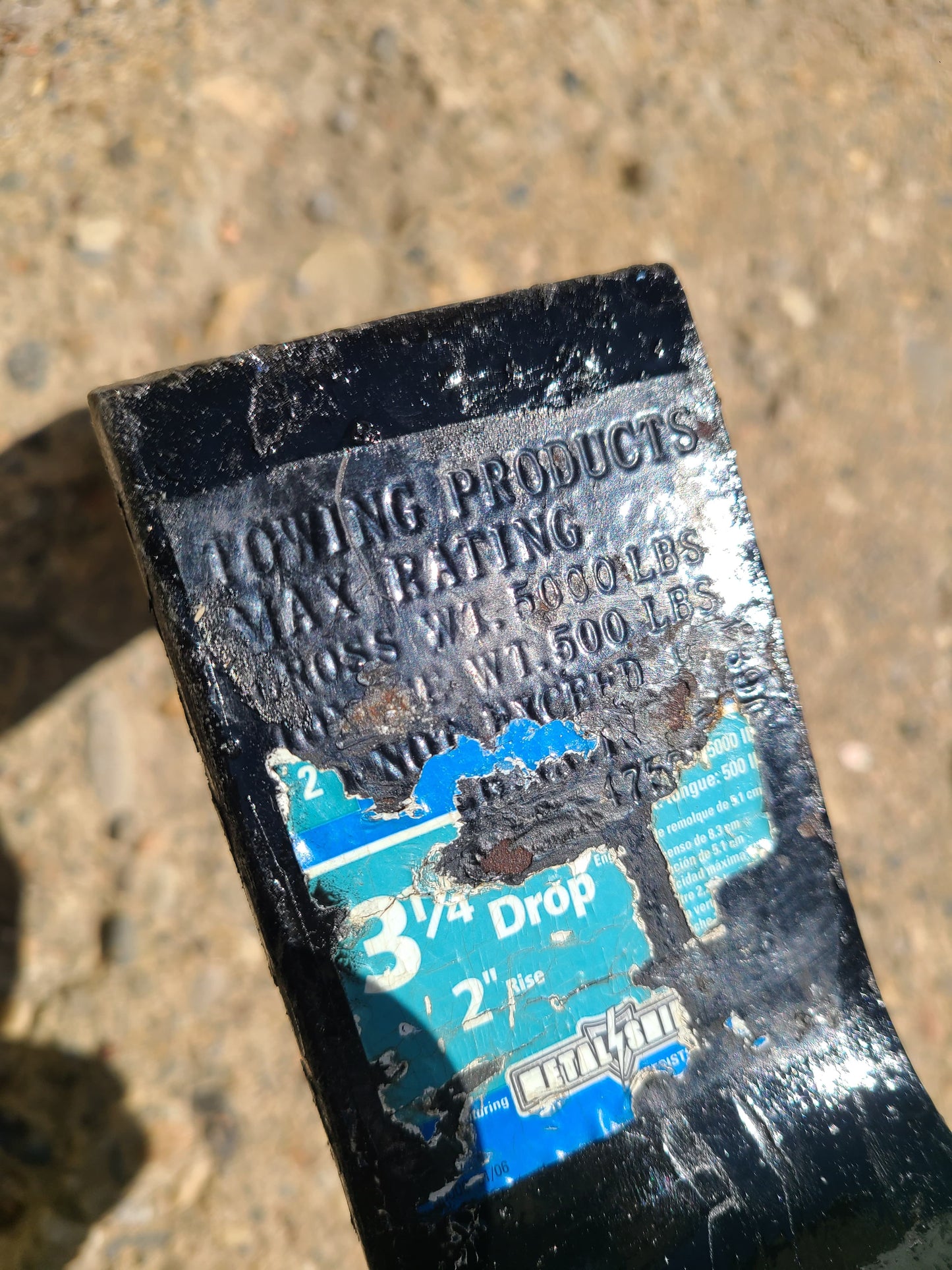 3½" Drop, 2" Rise, 2½" Ball | 5,000 lb Capacity