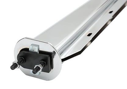 Chrome Straight Spring Loaded Mud Flap Hanger