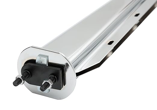 Chrome Straight Spring Loaded Mud Flap Hanger