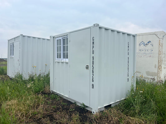 New 8FT Storage Container with side mandoor and window