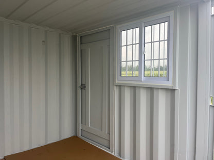 New 8FT Storage Container with side mandoor and window