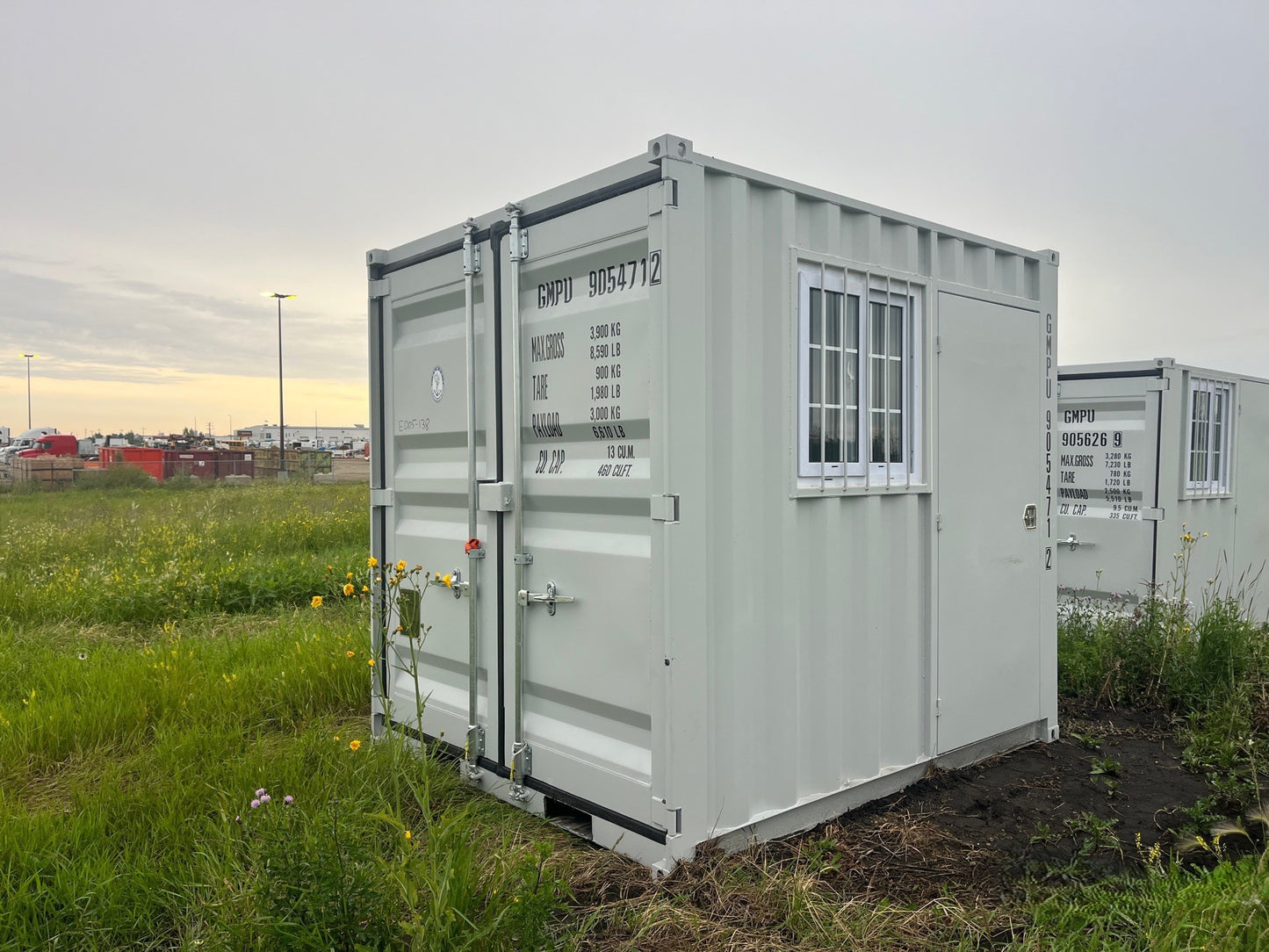 New 9FT Storage Container with side mandoor and window