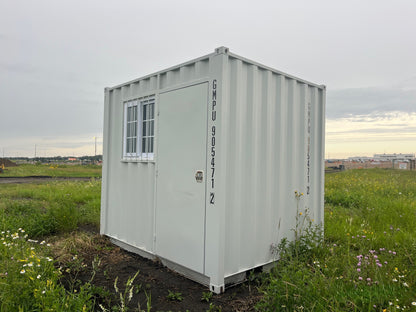 New 9FT Storage Container with side mandoor and window
