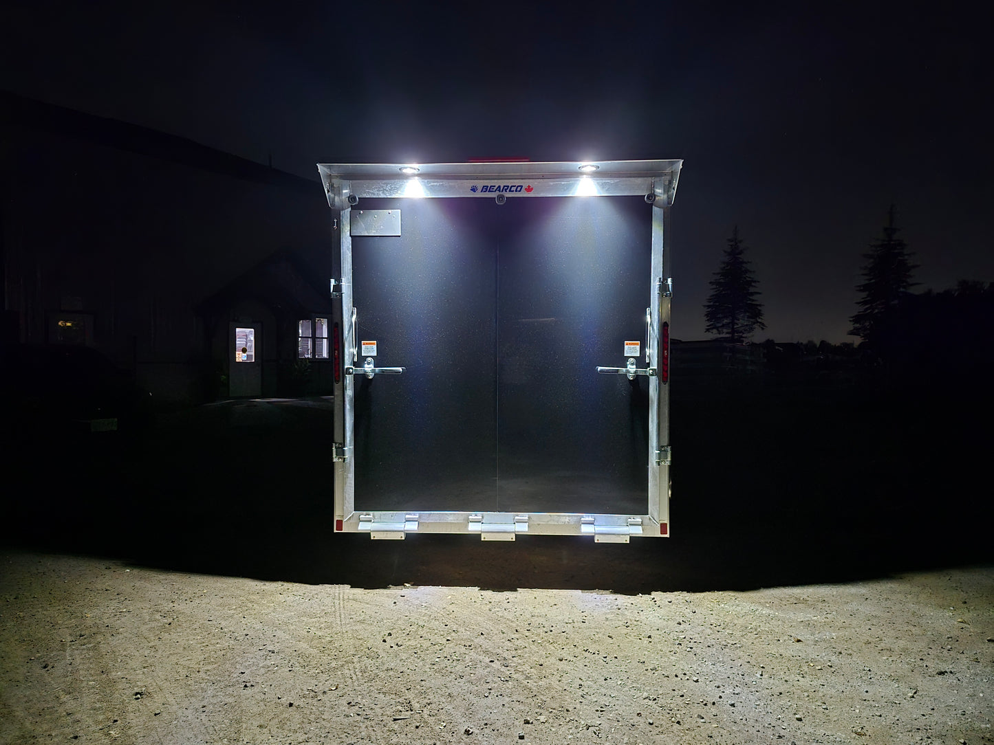 Enclosed Aluminum Tandem Axle Trailer 82 x 16 With Ramps