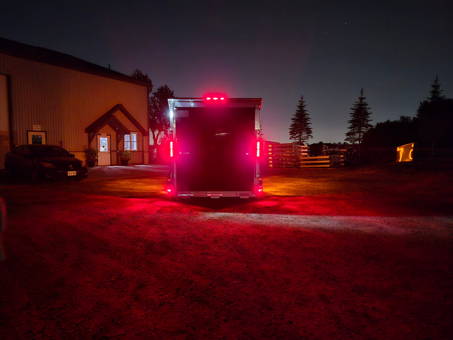 Enclosed Aluminum Tandem Axle Trailer 82 x 14 With Ramps