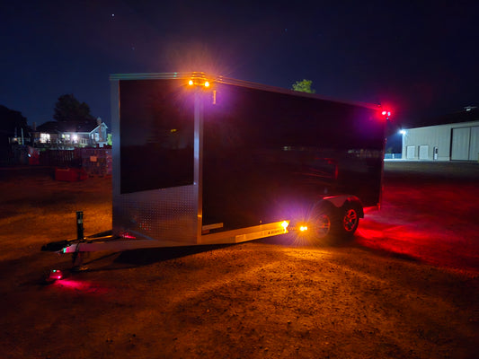 Enclosed Aluminum Tandem Axle Trailer 82 x 14 With Ramps