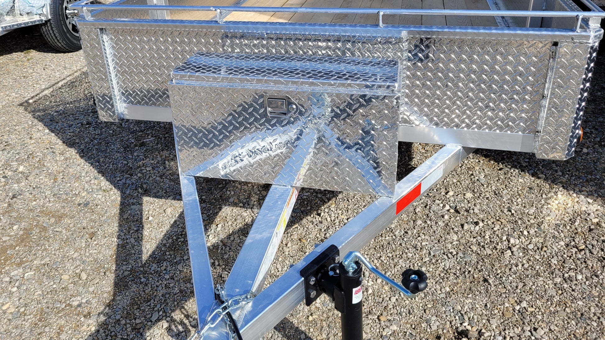 Trailer Rectangular Aluminum Toolbox - 35"/20"L x 14.5"W x 15"H