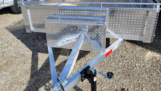 Trailer Rectangular Aluminum Toolbox - 35"/20"L x 14.5"W x 15"H