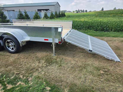 80 x 12 Tandem Axle Aluminum ATV/UTV Side Loading Utility Trailer