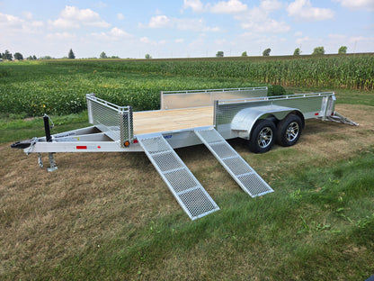 80 x 12 Tandem Axle Aluminum ATV/UTV Side Loading Utility Trailer