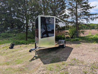 Enclosed Aluminum Single Axle Trailer 6 x 10 With Ramps